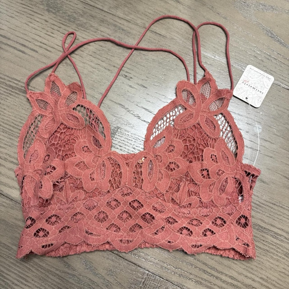 Free People Bralette in Dusty Pink